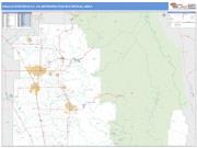Visalia-Porterville <br /> Wall Map <br /> Basic Style 2025 Map