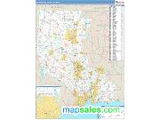 Waterbury <br /> Wall Map <br /> Basic Style 2025 Map