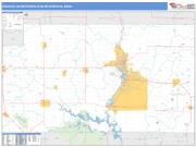 Wausau <br /> Wall Map <br /> Basic Style 2024 Map