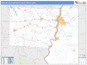 Wheeling <br /> Wall Map <br /> Basic Style 2025 Map
