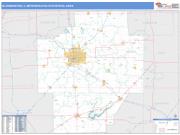 Bloomington <br /> Wall Map <br /> Basic Style 2025 Map