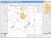 Wichita Falls <br /> Wall Map <br /> Basic Style 2025 Map
