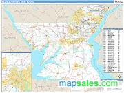 Wilmington-Newark <br /> Wall Map <br /> Basic Style 2025 Map