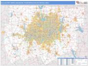 Dallas-Fort Worth-Arlington <br /> Wall Map <br /> Basic Style 2024 Map