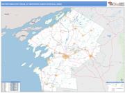 Watertown-Fort Drum <br /> Wall Map <br /> Basic Style 2025 Map
