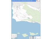 Santa Maria-Santa Barbara <br /> Wall Map <br /> Basic Style 2025 Map
