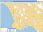 Southern Los Angeles County <br /> Wall Map <br /> Basic Style 2025 Map