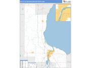 Bay City <br /> Wall Map <br /> Basic Style 2025 Map