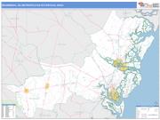Brunswick <br /> Wall Map <br /> Basic Style 2025 Map