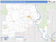 Cape Girardeau <br /> Wall Map <br /> Basic Style 2025 Map