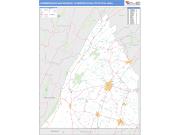 Chambersburg-Waynesboro <br /> Wall Map <br /> Basic Style 2025 Map