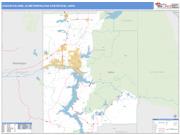 Coeur d'Alene <br /> Wall Map <br /> Basic Style 2025 Map