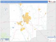Columbus <br /> Wall Map <br /> Basic Style 2025 Map
