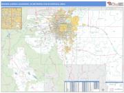 Denver-Aurora-Lakewood <br /> Wall Map <br /> Basic Style 2025 Map