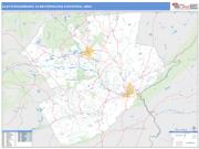 East Stroudsburg <br /> Wall Map <br /> Basic Style 2025 Map