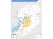 Gainesville <br /> Wall Map <br /> Basic Style 2025 Map