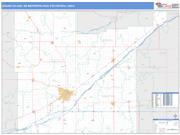 Grand Island <br /> Wall Map <br /> Basic Style 2025 Map