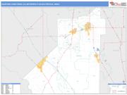 Hanford-Corcoran <br /> Wall Map <br /> Basic Style 2024 Map