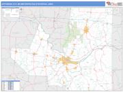 Jefferson City <br /> Wall Map <br /> Basic Style 2025 Map