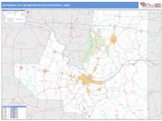 Jefferson City <br /> Wall Map <br /> Basic Style 2024 Map