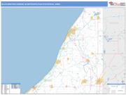 Niles-Benton Harbor <br /> Wall Map <br /> Basic Style 2024 Map