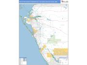 North Port-Sarasota-Bradenton <br /> Wall Map <br /> Basic Style 2025 Map