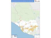 Oxnard-Thousand Oaks-Ventura <br /> Wall Map <br /> Basic Style 2025 Map