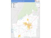 Wasatch Front <br /> Wall Map <br /> Basic Style 2025 Map