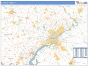 Delaware Valley <br /> Wall Map <br /> Basic Style 2025 Map