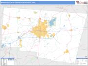 Springfield <br /> Wall Map <br /> Basic Style 2025 Map