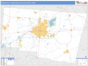 Springfield <br /> Wall Map <br /> Basic Style 2024 Map