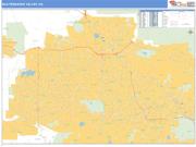 San Fernando Valley <br /> Wall Map <br /> Basic Style 2025 Map