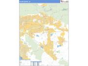 Inland Empire <br /> Wall Map <br /> Basic Style 2025 Map