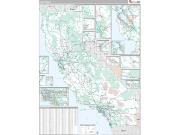 California <br /> Wall Map <br /> Premium Style 2025 Map