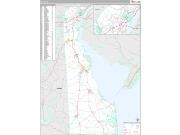 Delaware <br /> Wall Map <br /> Premium Style 2025 Map