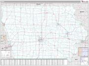 Iowa <br /> Wall Map <br /> Premium Style 2025 Map