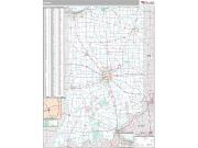 Illinois <br /> Wall Map <br /> Premium Style 2025 Map