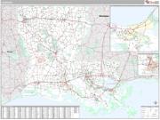 Louisiana <br /> Wall Map <br /> Premium Style 2025 Map