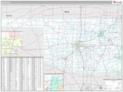 Oklahoma <br /> Wall Map <br /> Premium Style 2025 Map