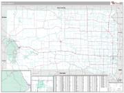 South Dakota <br /> Wall Map <br /> Premium Style 2025 Map