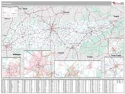 Tennessee <br /> Wall Map <br /> Premium Style 2025 Map