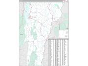 Vermont <br /> Wall Map <br /> Premium Style 2025 Map
