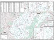 West Virginia <br /> Wall Map <br /> Premium Style 2025 Map