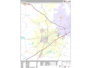 Auburn <br /> Wall Map <br /> Premium Style 2025 Map