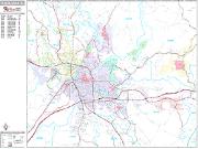 Tuscaloosa <br /> Wall Map <br /> Premium Style 2025 Map