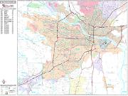 Little Rock <br /> Wall Map <br /> Premium Style 2025 Map