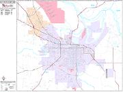 Pine Bluff <br /> Wall Map <br /> Premium Style 2025 Map