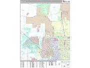 Peoria <br /> Wall Map <br /> Premium Style 2025 Map