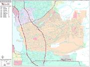 Chula Vista <br /> Wall Map <br /> Premium Style 2025 Map