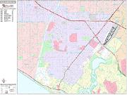 Costa Mesa <br /> Wall Map <br /> Premium Style 2025 Map